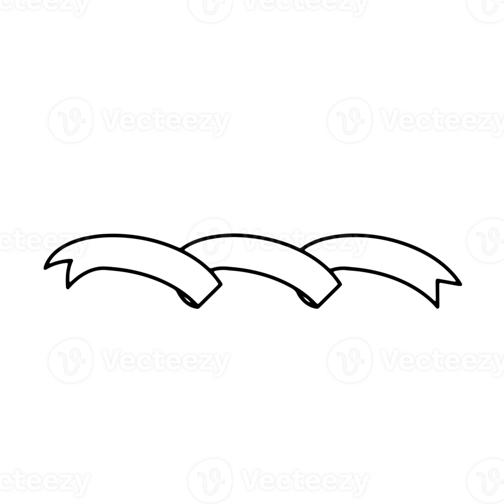 Ribbon Banner Silhouettes png