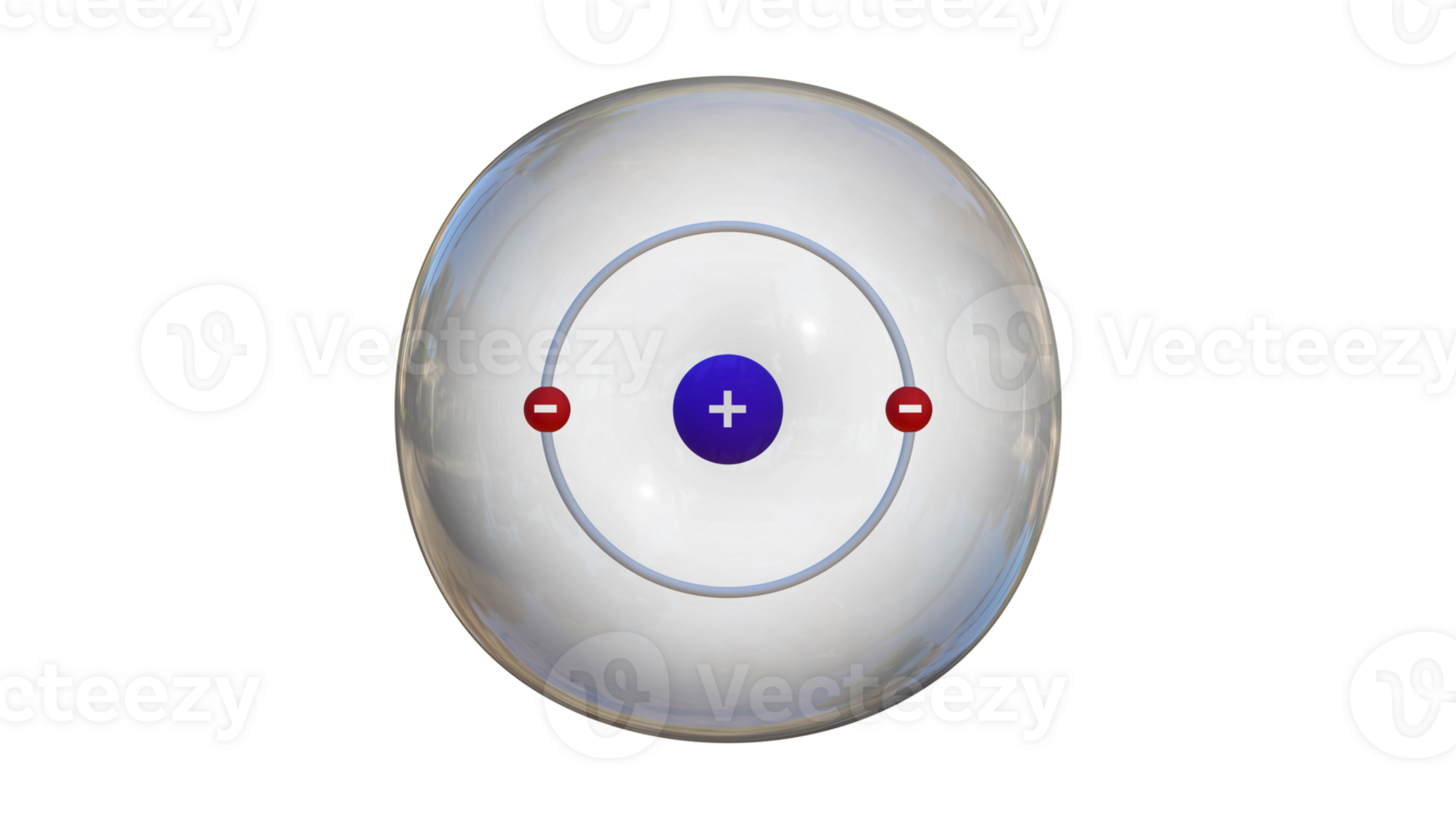 atomic model, model of molecule captures the essence of chemistry lesson, 3D rendering of an atom model with shiny particles orbiting around the nucleus, Nuclear reaction, nanotechnology png