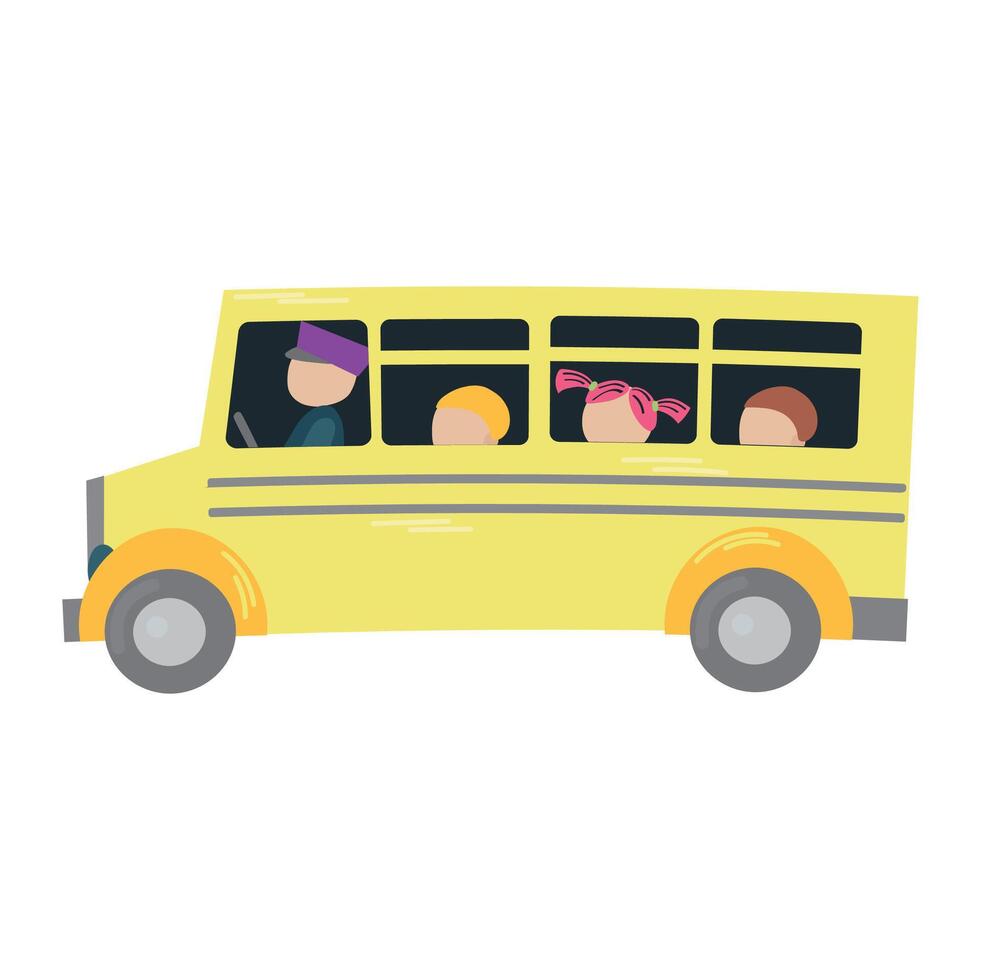 School field trip icon clipart avatar logotype isolated illustration vector