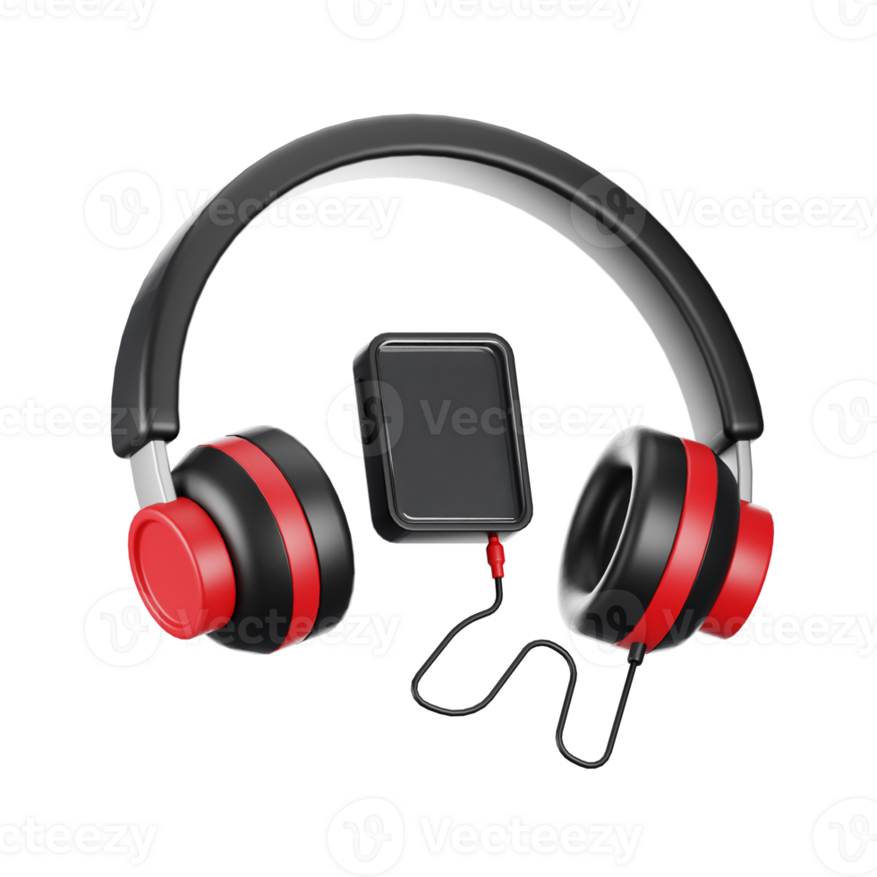 3d rendering playing music icon. 3d hobbies icon concept png