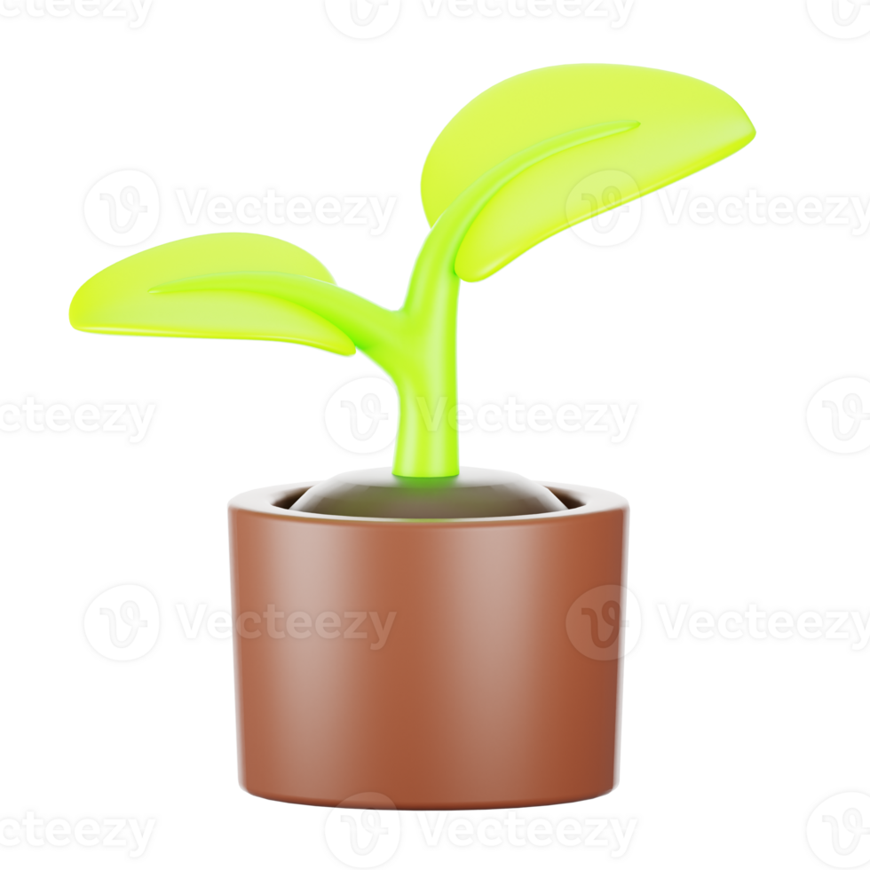 3d rendering gardening icon. 3d hobbies icon concept png