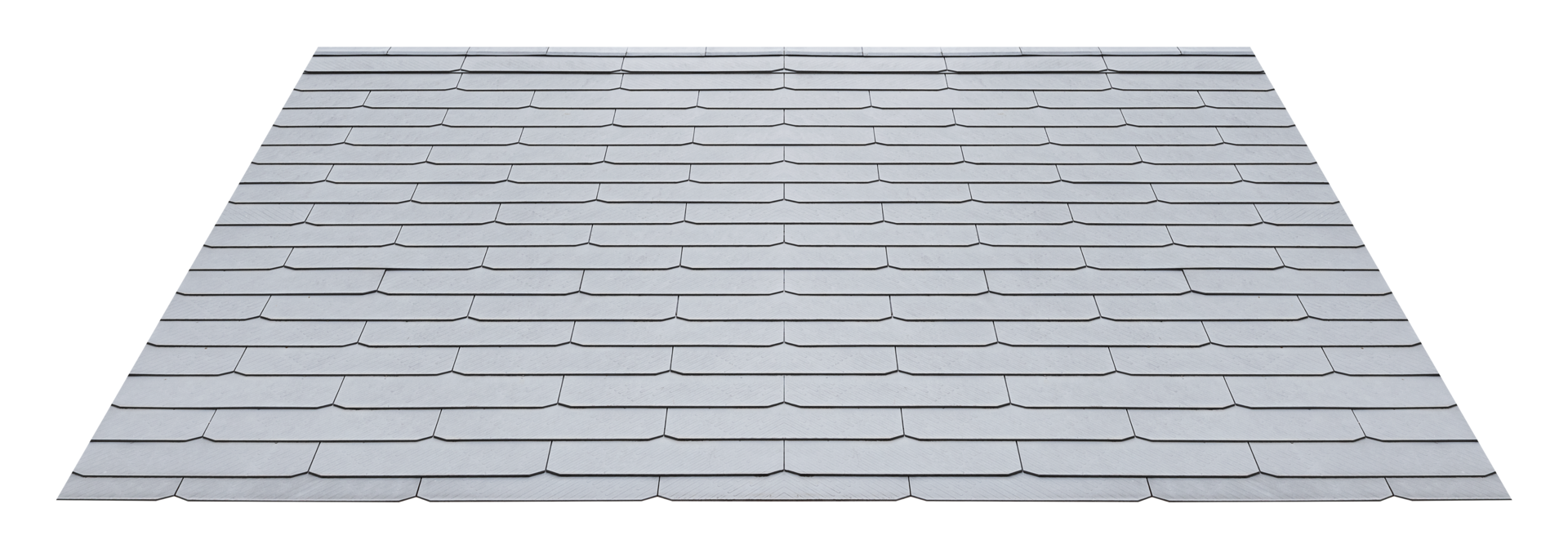 Mockup roof with gray tile pattern png