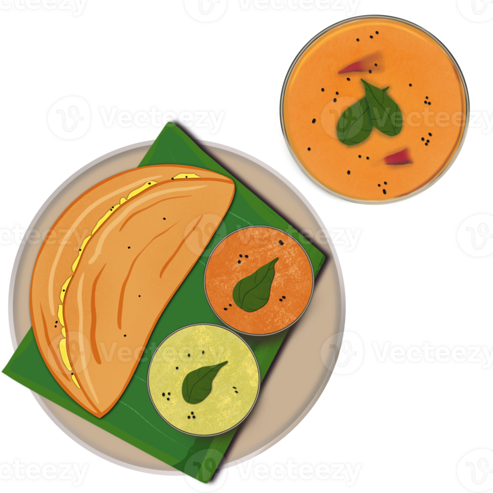 Dosa South Indian png