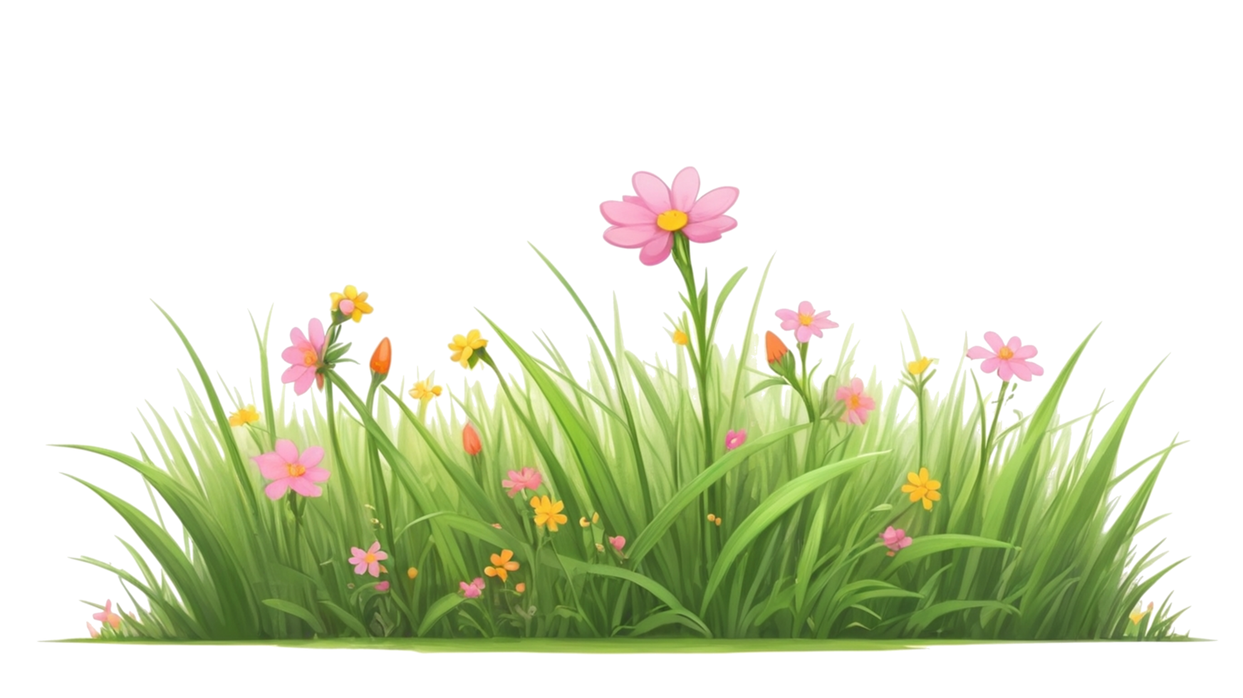 grass and flower. summer grass clipart png
