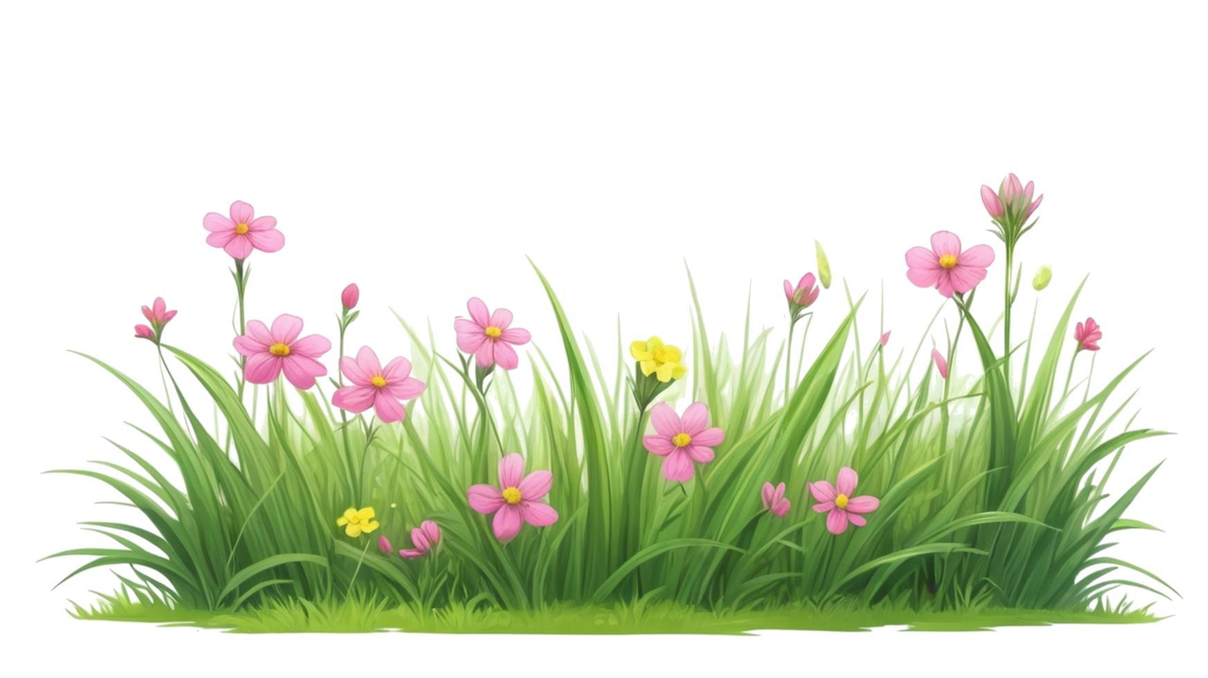 grass and flower. summer grass clipart png