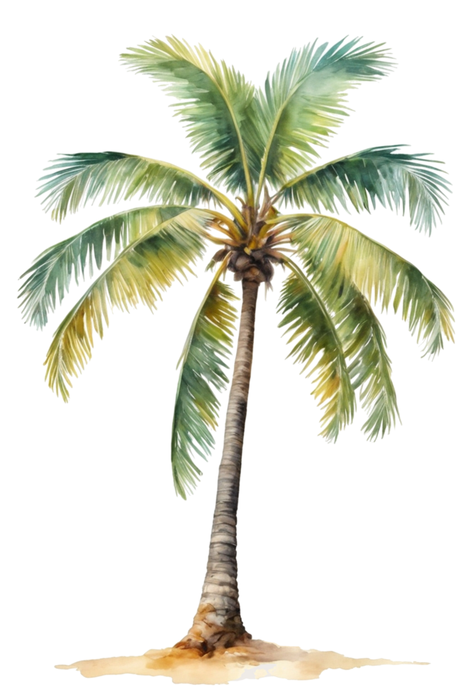 watercolor palm tree transparent background png