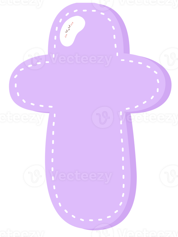 Cute letter alphabet pastel color png