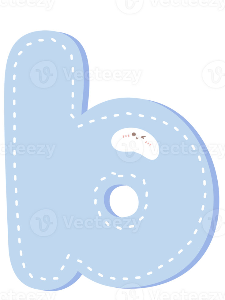 Cute letter alphabet pastel color png