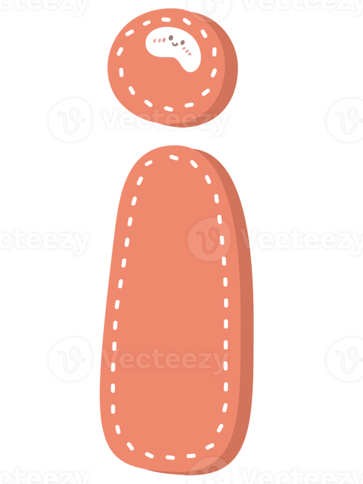Cute letter alphabet pastel color png