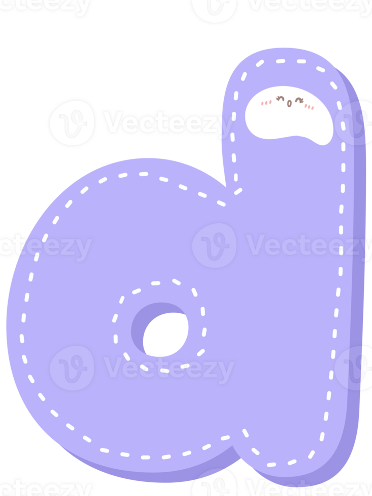 Cute letter alphabet pastel color png