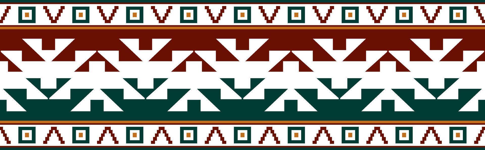 colorful native american seamless pattern. Endless Aztec, Maya, Inca ornament. Drawing for border and frame. vector