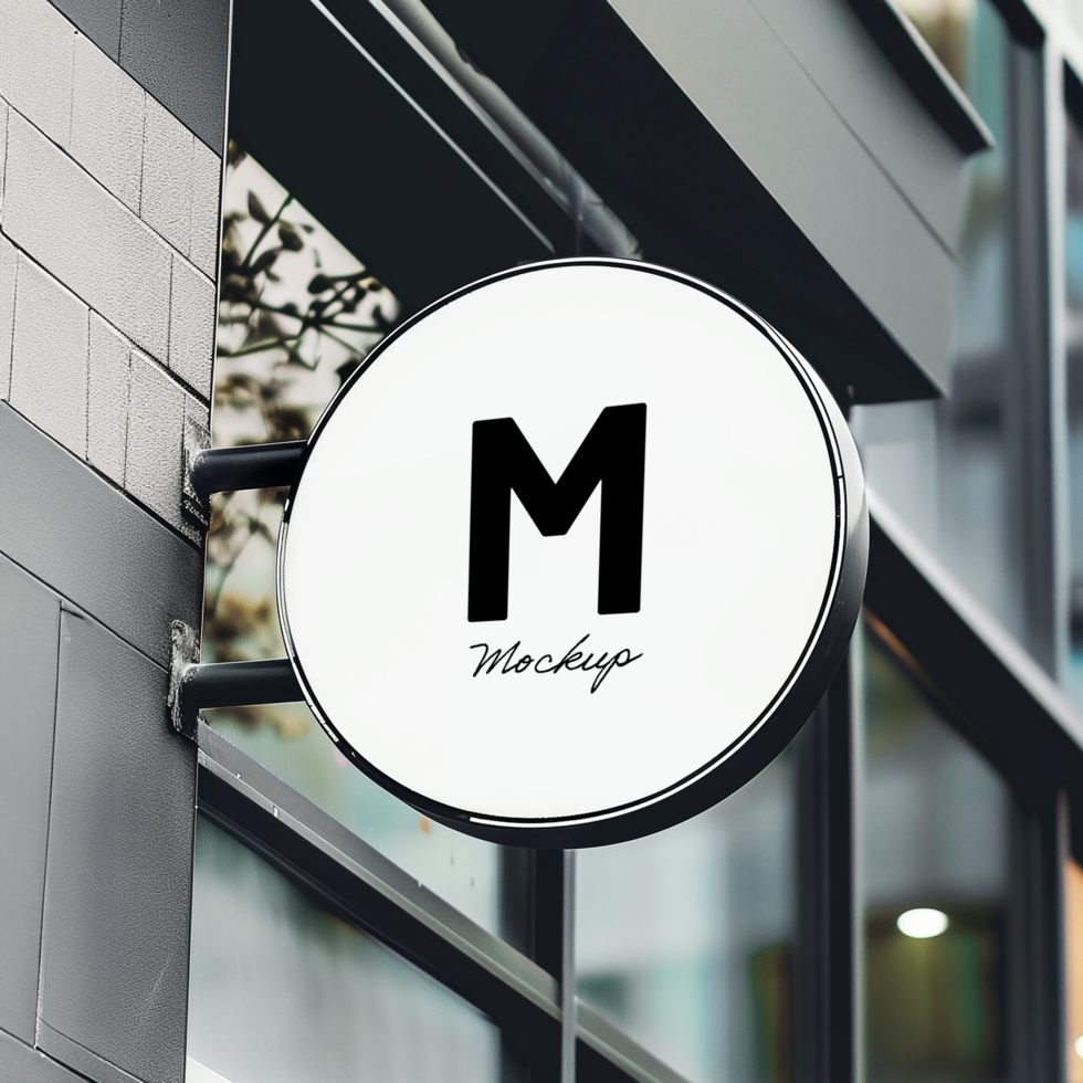 Store Sign Mockup psd