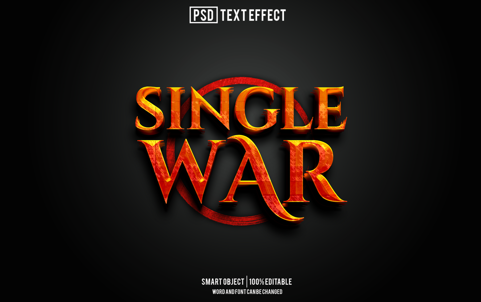 war text effect, font editable, typography, 3d text psd