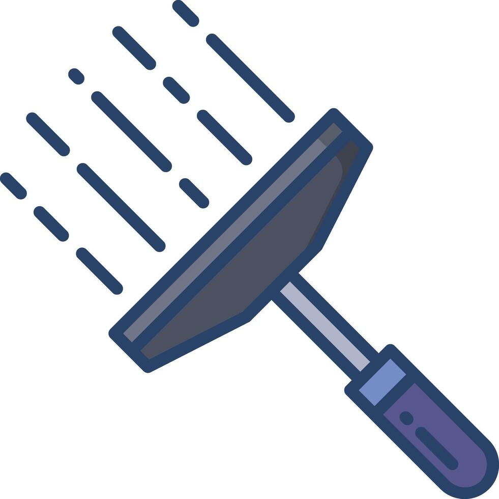 Window Cleaner linear color illustration vector