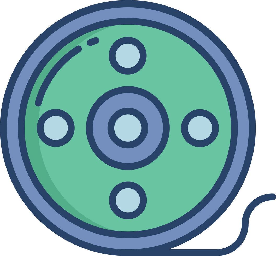 Reel linear color illustration vector