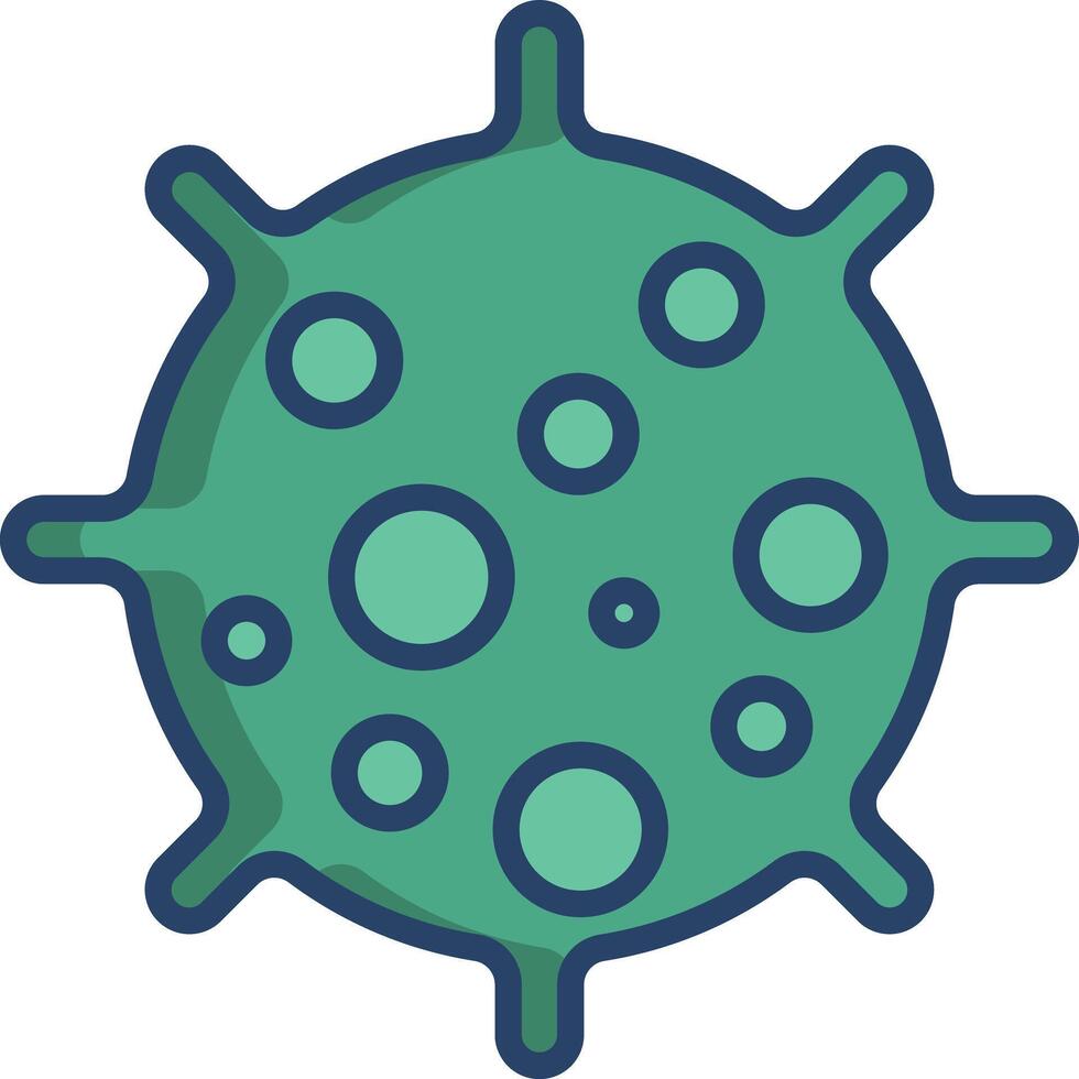 Virus linear color illustration vector