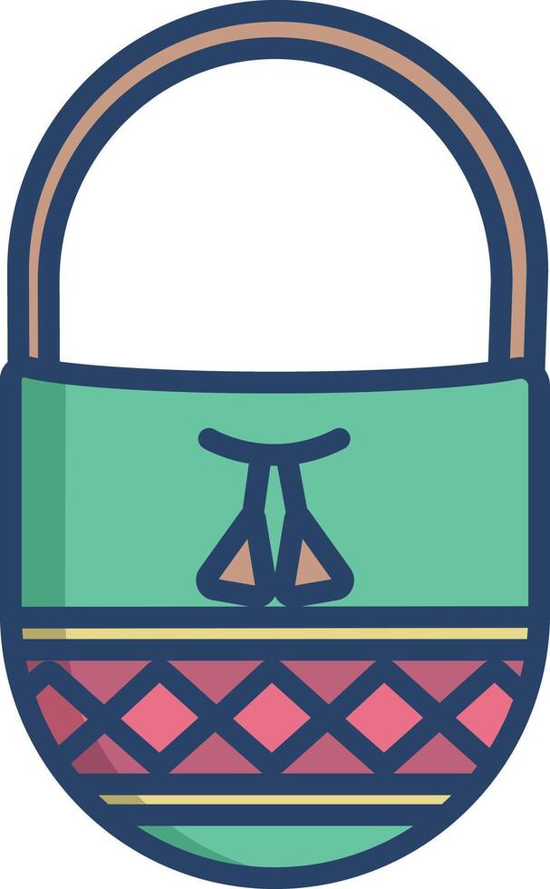 Wayuu linear color illustration vector