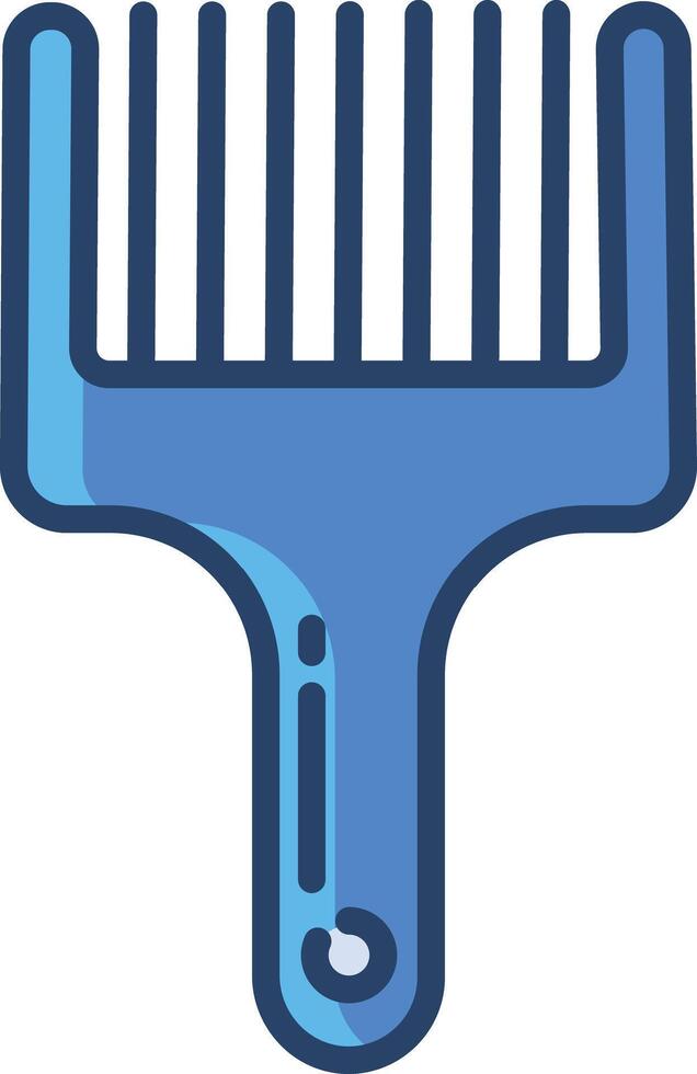 Hair Straightener linear color illustration vector