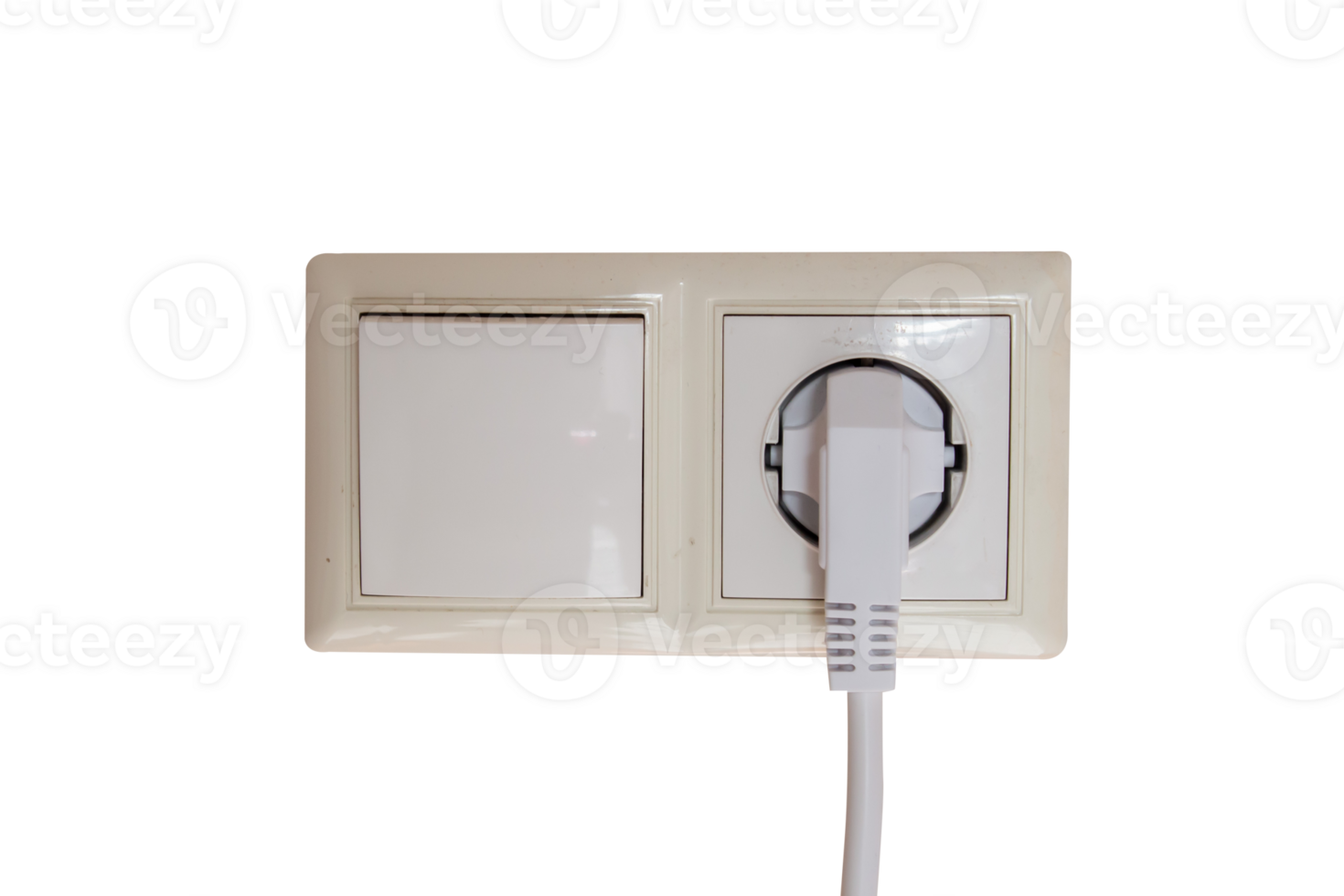 Electric plug isolated on transparent background png