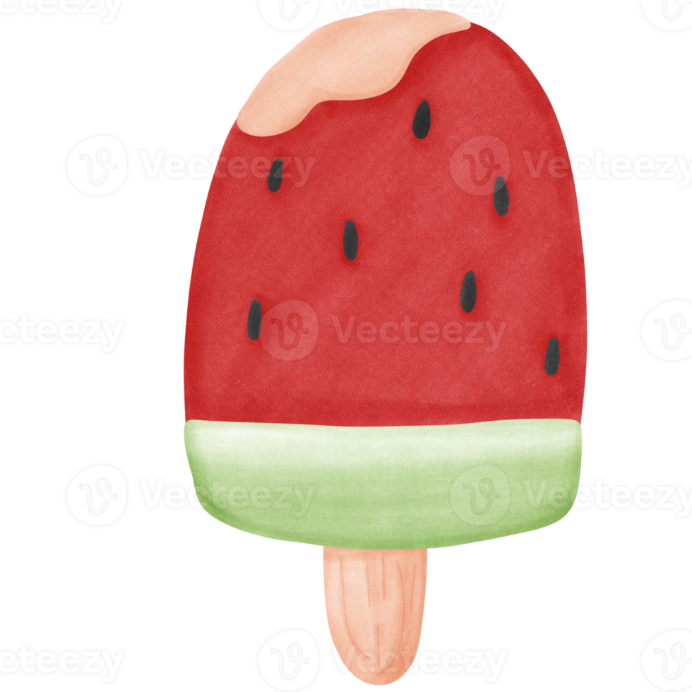 Set cute summer vacation beach elements hello summer font Cartoon illustration. png