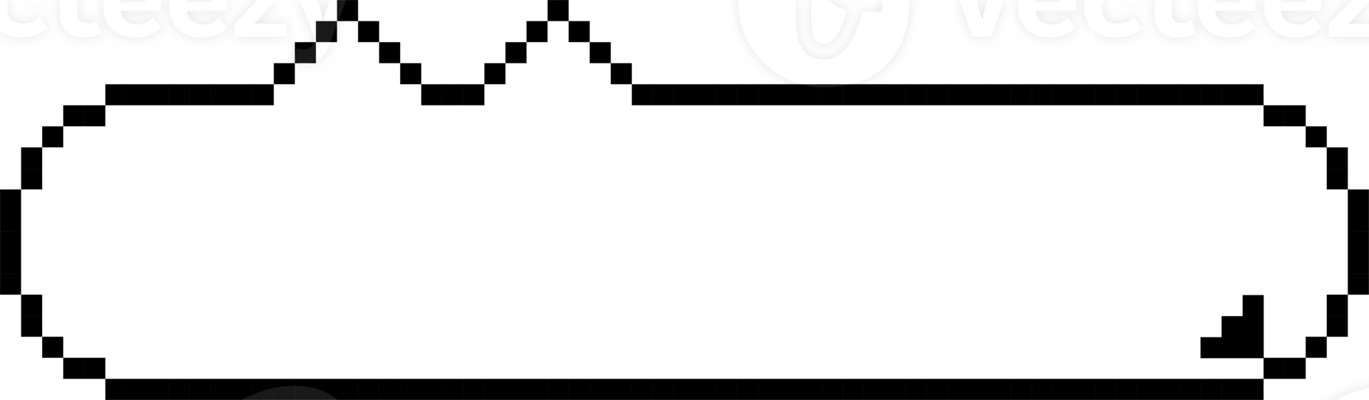 8bit retro game animal pet cat pixel text box memo speech bubble balloon, icon sticker keyword planner banner png