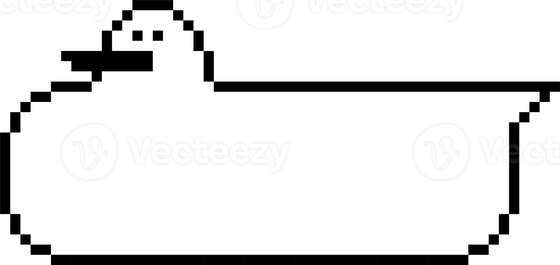 8bit retro game animal pet bird pixel text box memo speech bubble balloon, icon sticker keyword planner banner png
