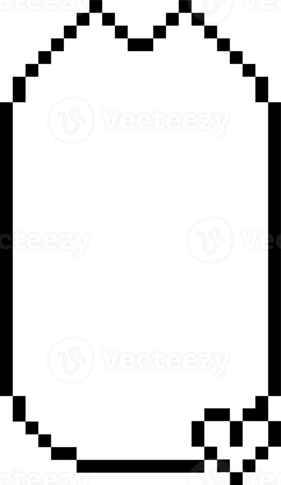 8bit retro game animal pet cat pixel text box memo speech bubble balloon, icon sticker keyword planner banner png