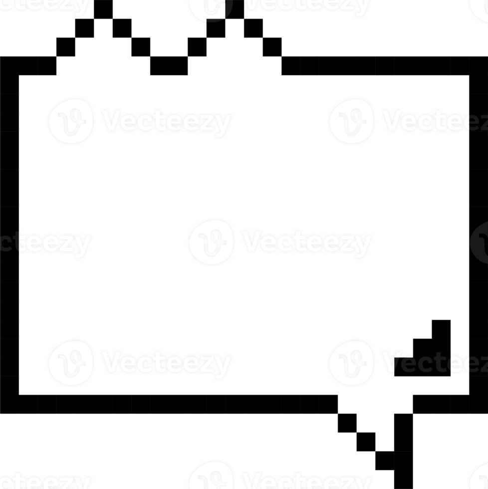 8bit retro game animal pet cat pixel text box memo speech bubble balloon, icon sticker keyword planner banner png