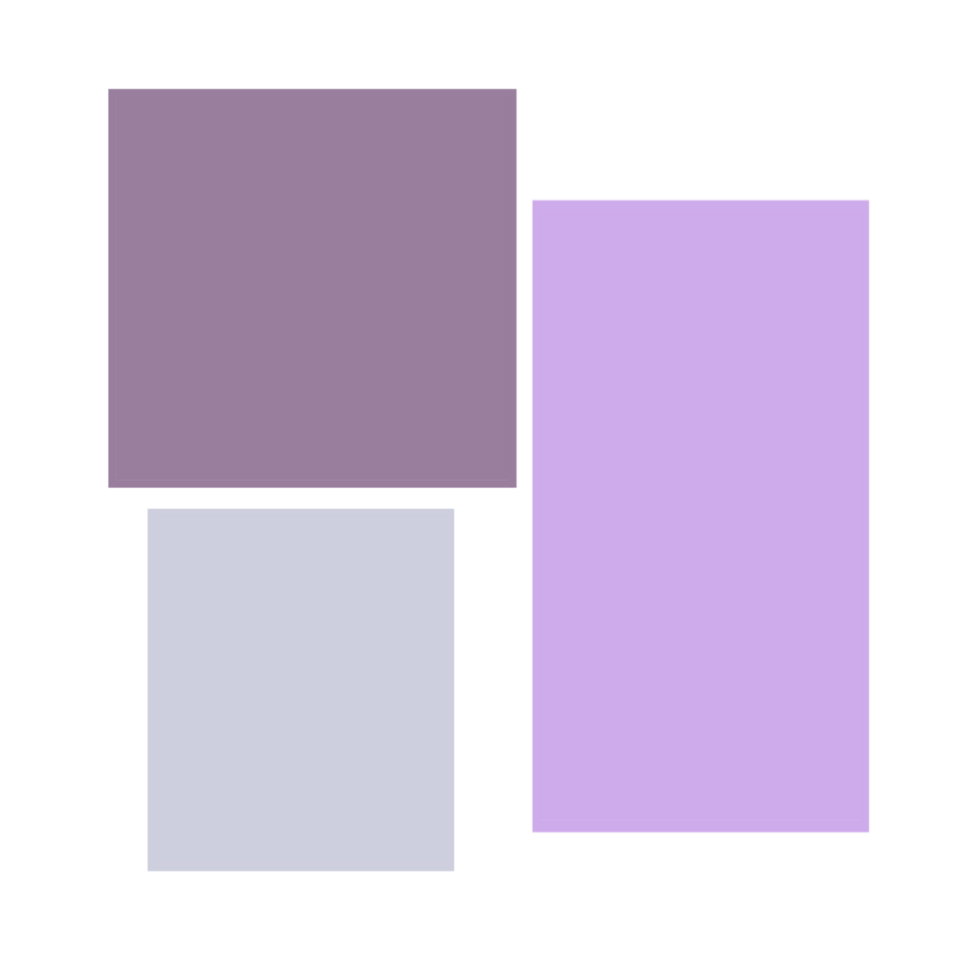 Purple and Lavender Colour Palette Blocks on a Transparent Background png