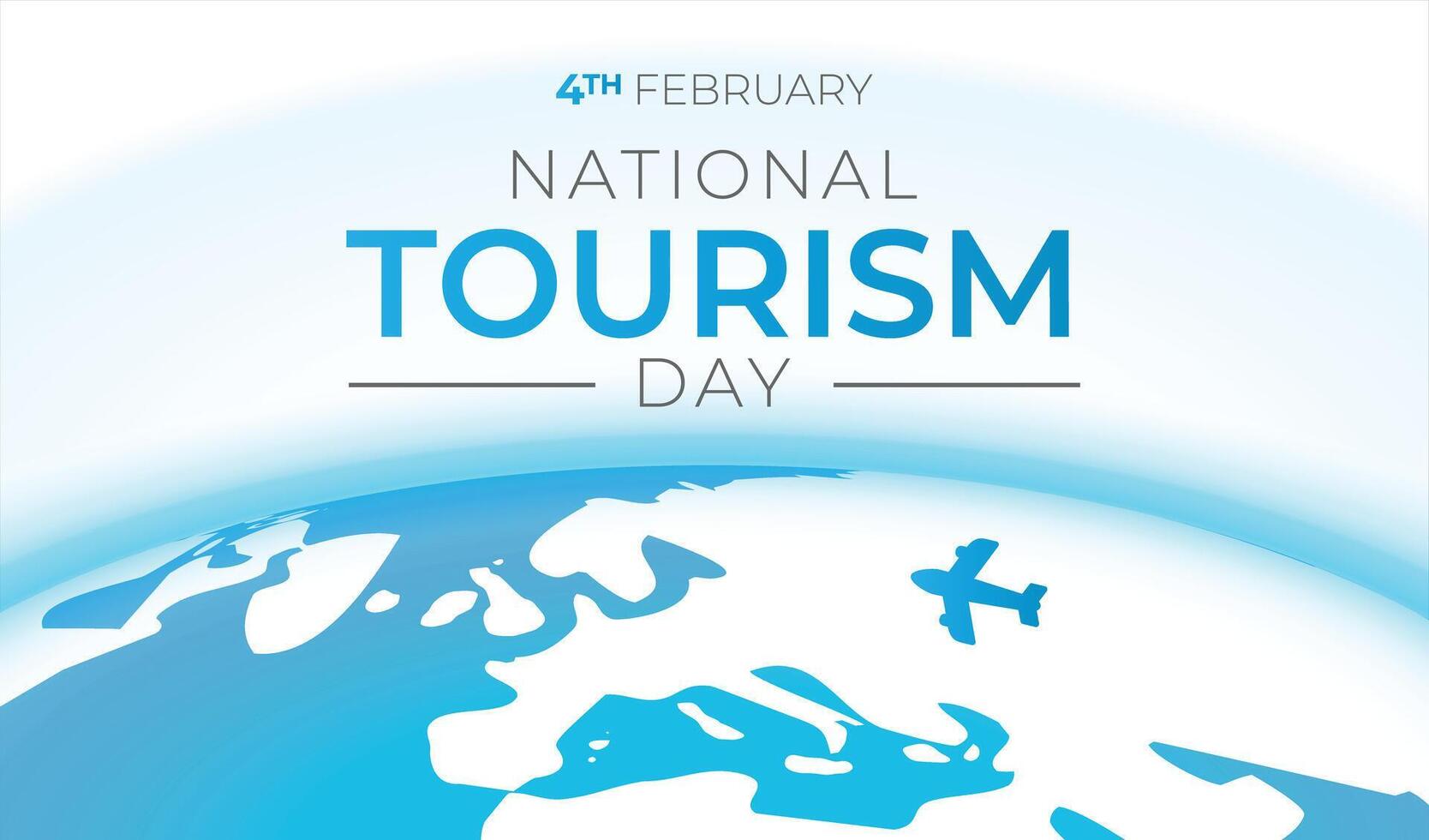 National Tourism Day Background Illustration with Globe vector