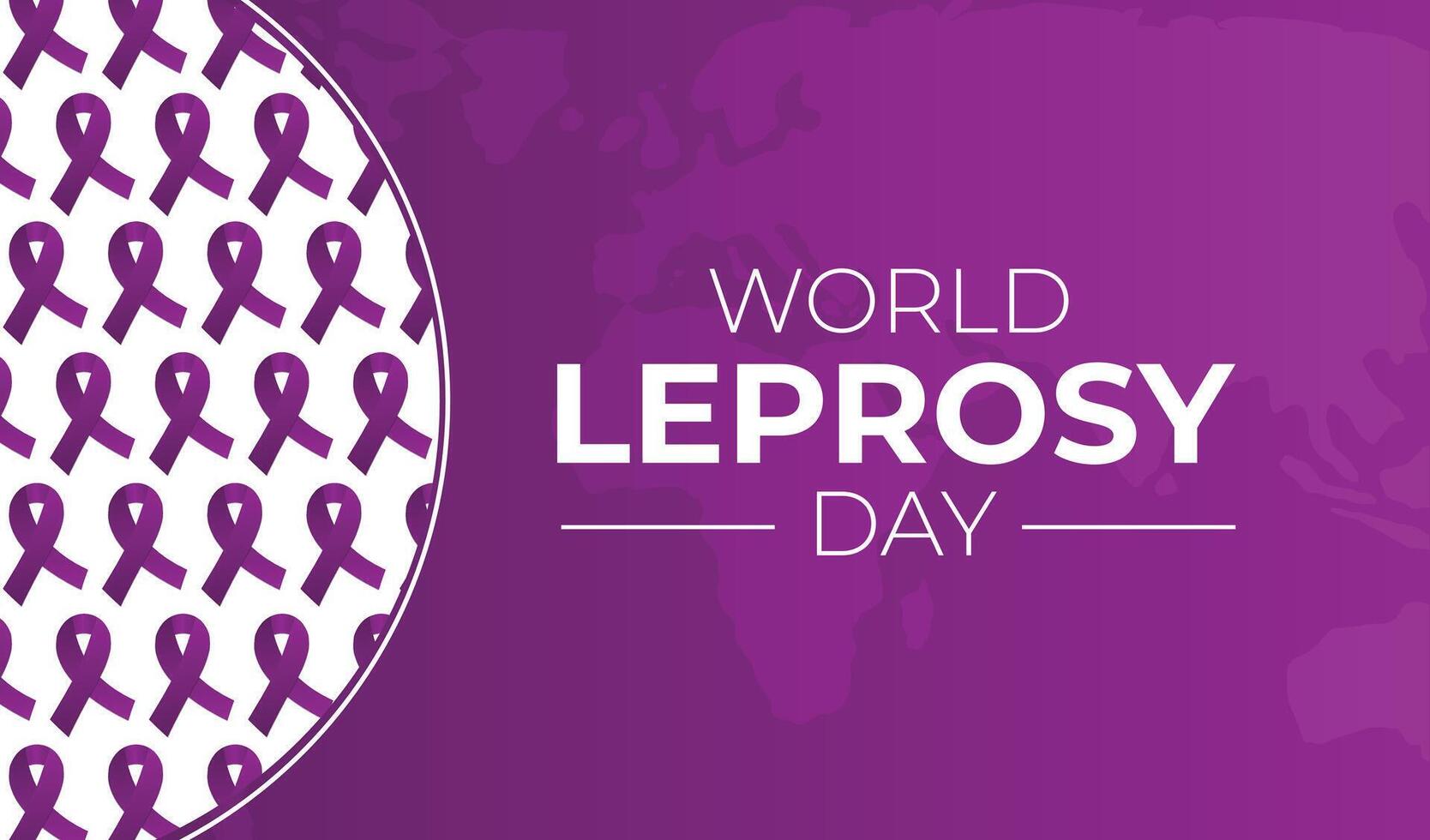 Purple World Leprosy Day Illustration vector