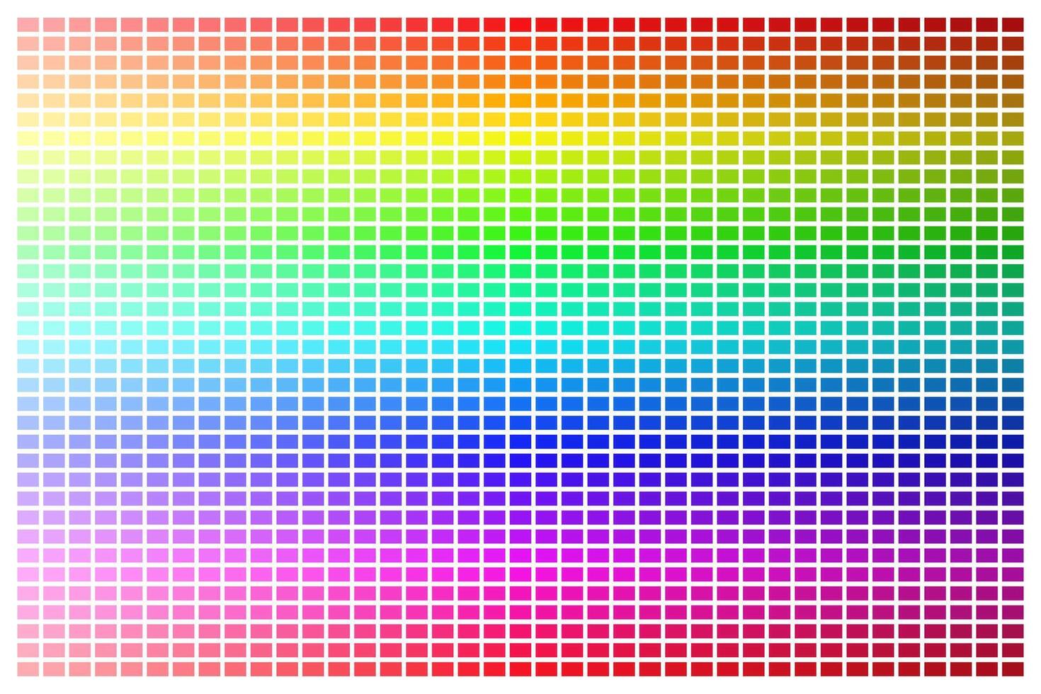 Color Palette with Every Hue Light to Dark vector