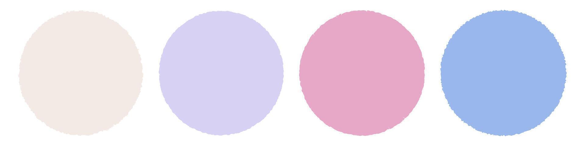 Brush Circle Logo Template vector