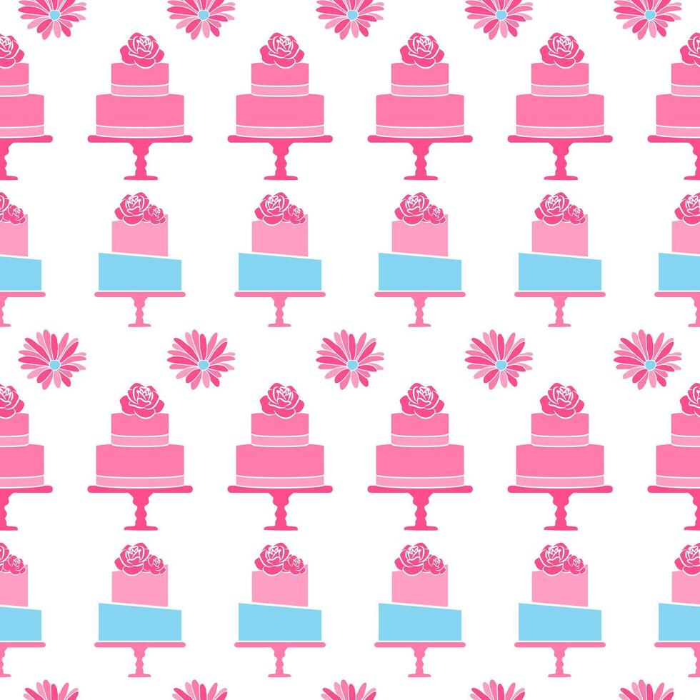 Cake Pattern Background Texture Design vector