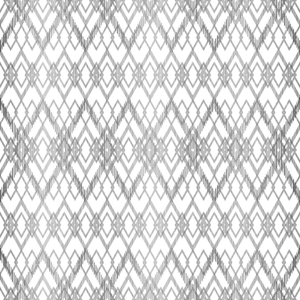 White and Gray Geometric Rhombus Seamless Pattern Design vector