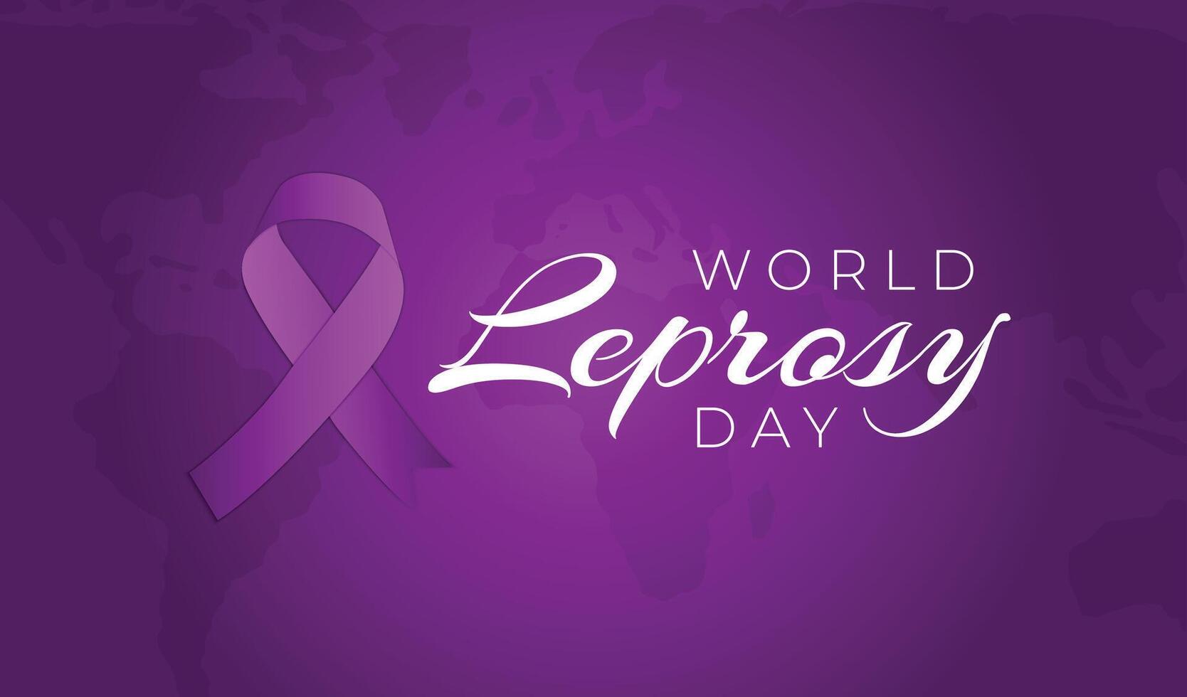 World Leprosy Day Background Illustration with World Map vector