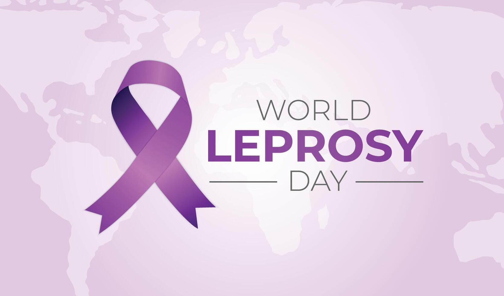 Light Purple World Leprosy Day Background Illustration vector