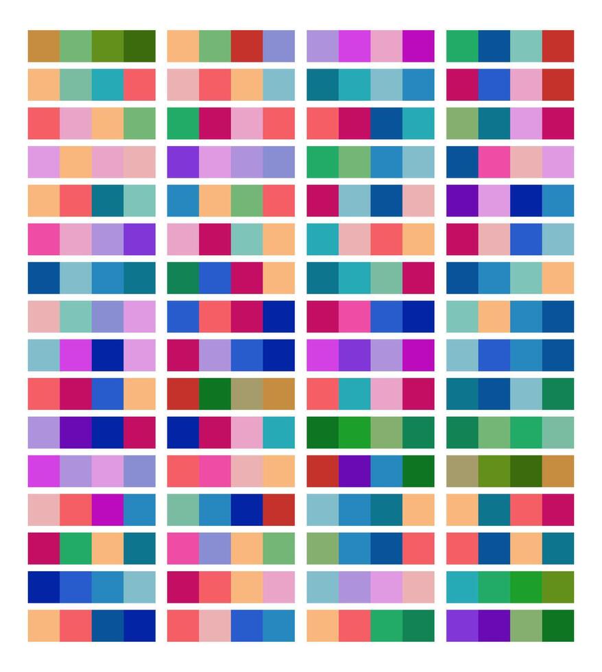 Colorful Color Palette Swatches for Design vector