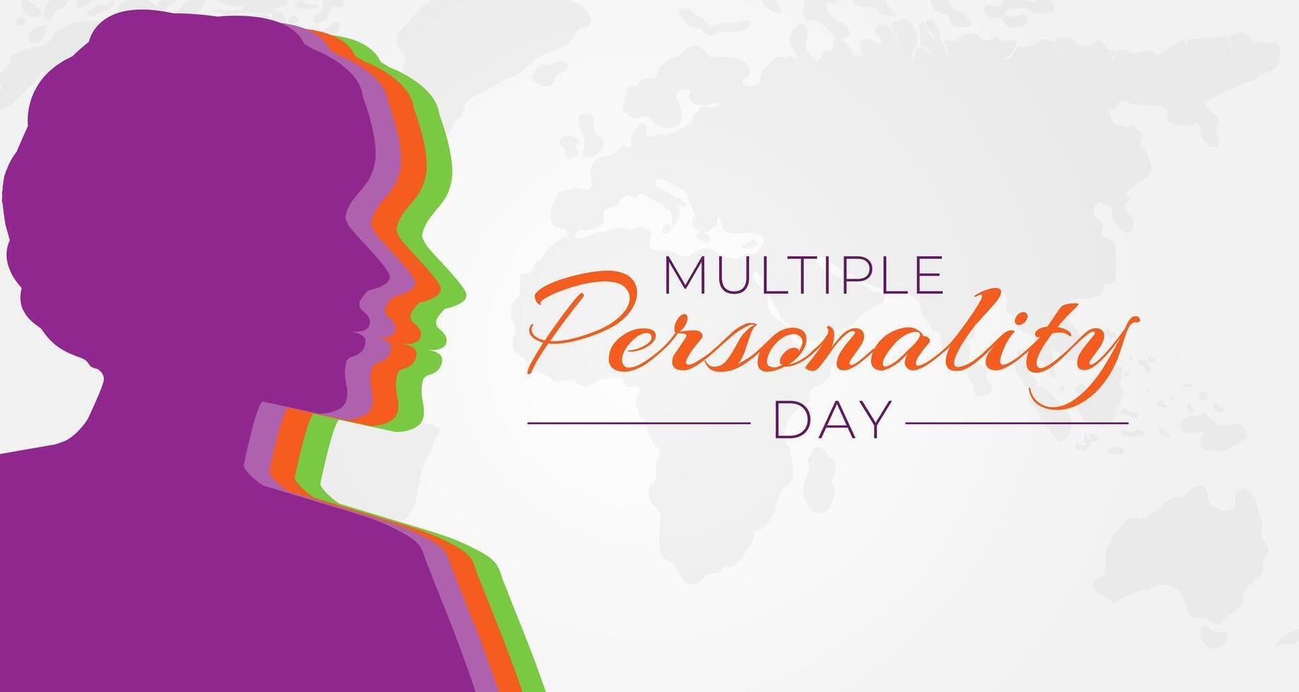 Colorful Multiple Personality Day Background Illustration with Woman 45806637 Vector Art at Vecteezy