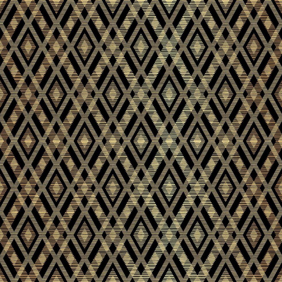 Elegant Gold Rhombus Seamless Pattern Design Background vector