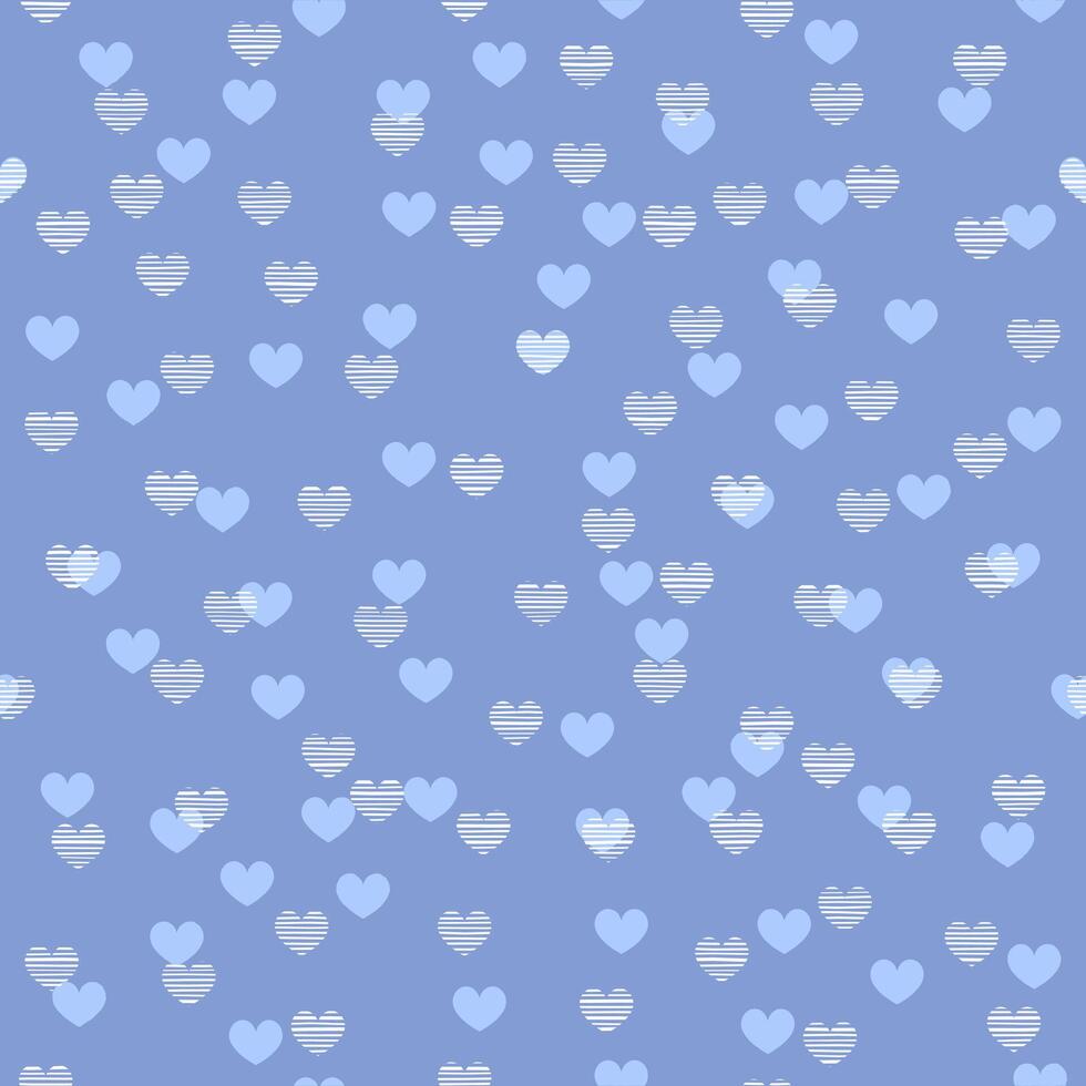 Blue Heart Pattern Design Background vector
