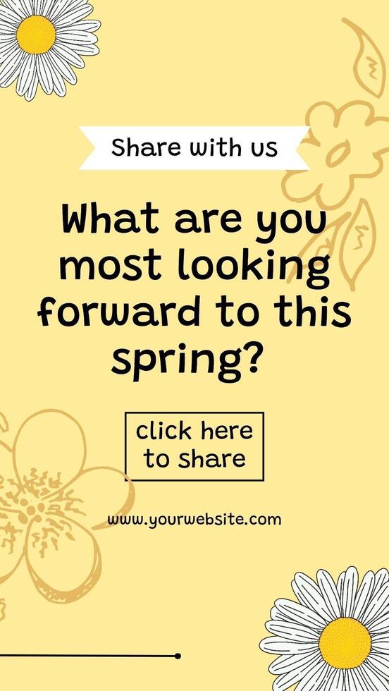 Spring Day Quiz template
