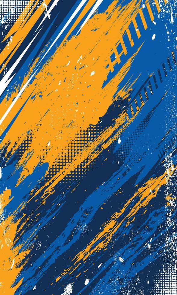 Abstract background grunge brush strokes racing car wrap template and sports jersey fabric design vector