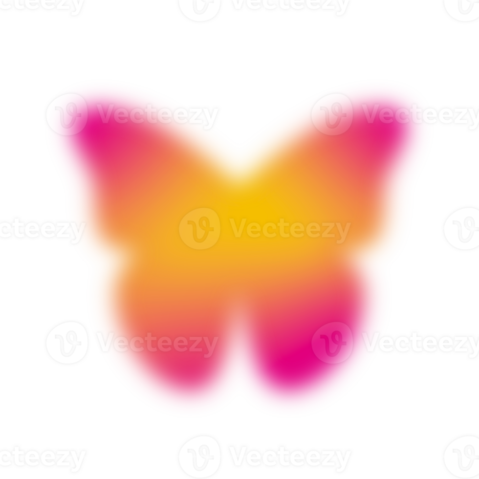 butterfly Gradient blur. png