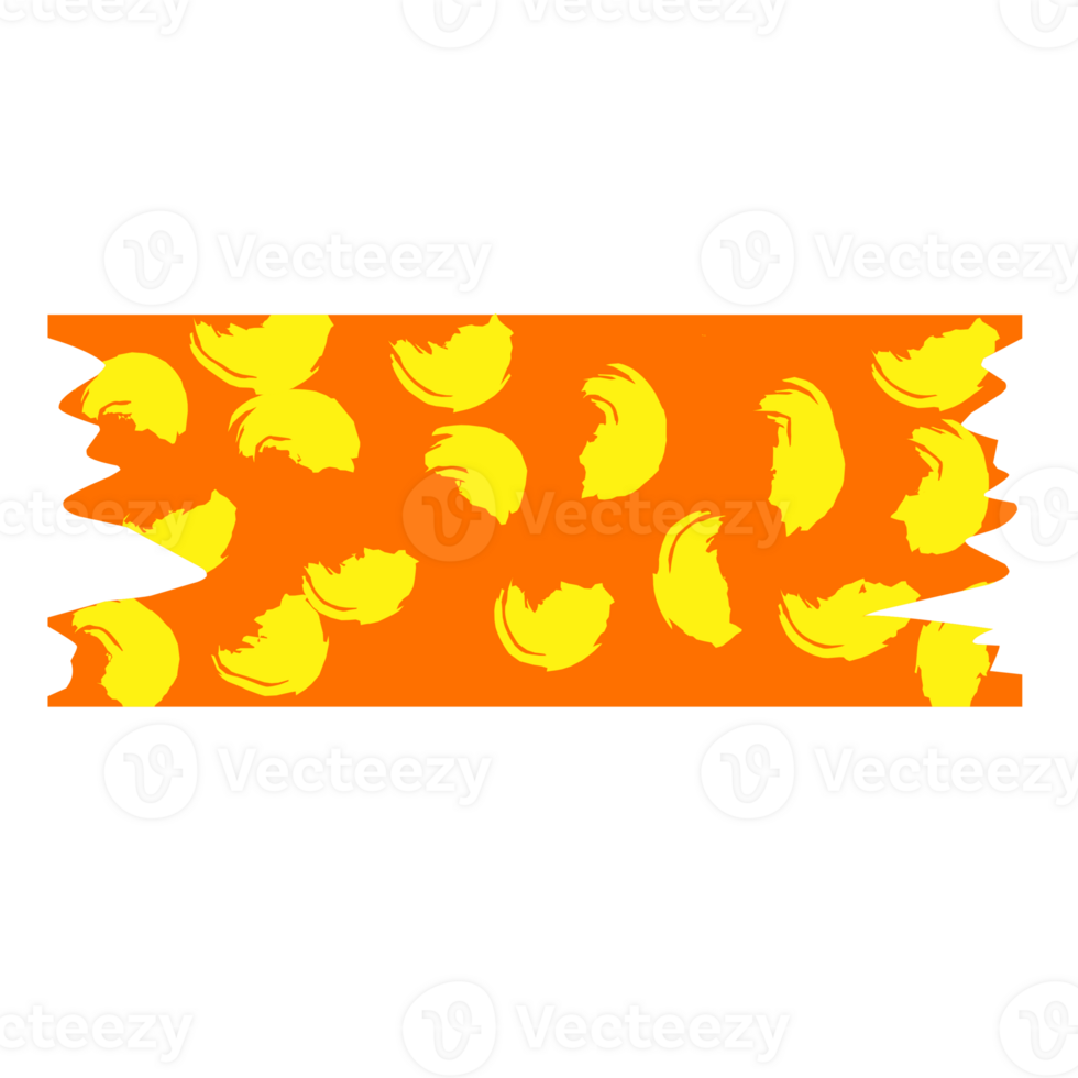 Colorful washi tape for your design png