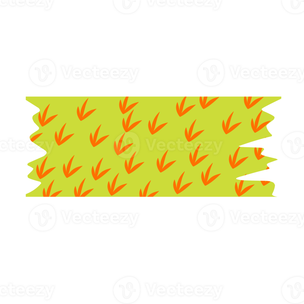 Colorful washi tape for your design png