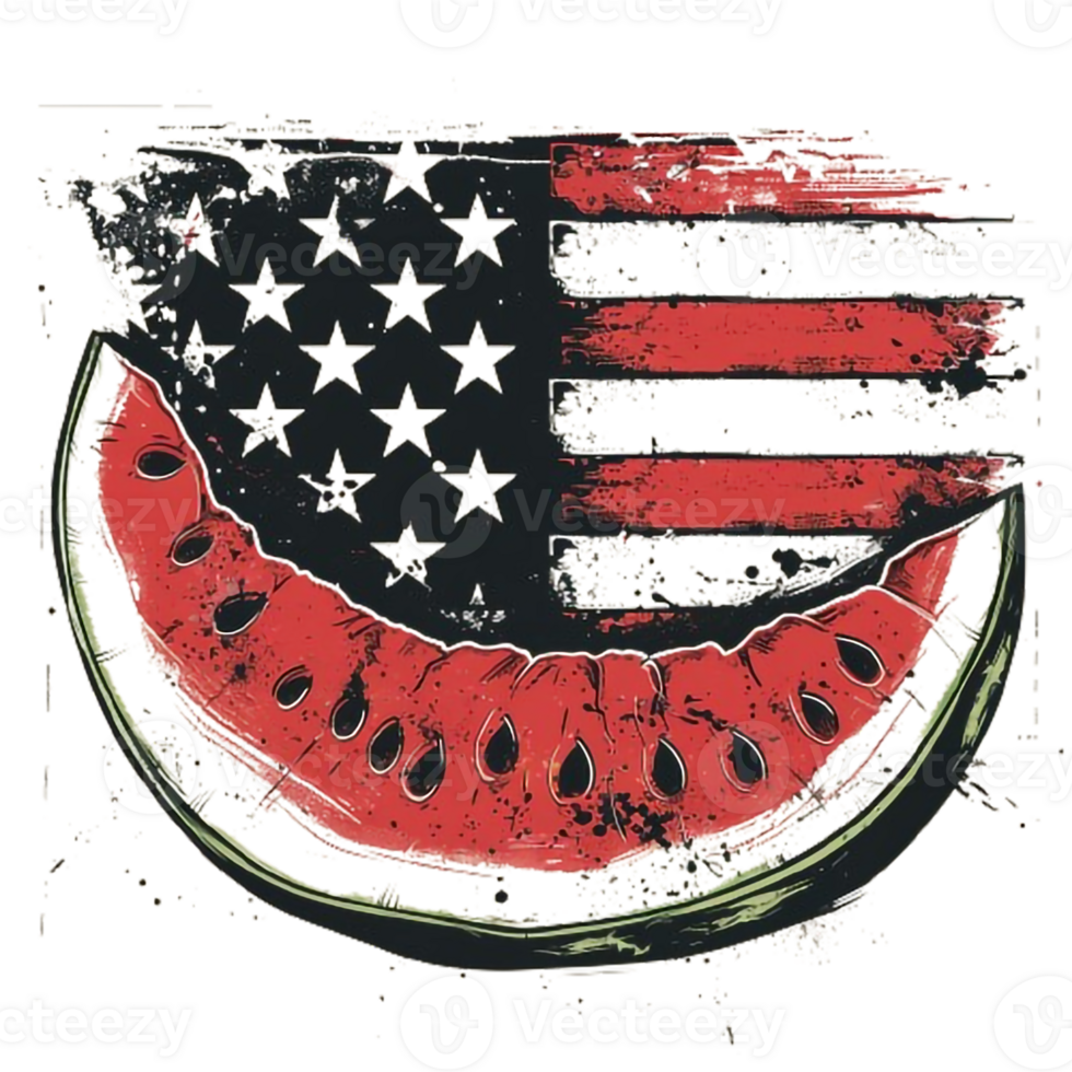 4th of July American Independent Day Vintage Tshirt Design Sticker png
