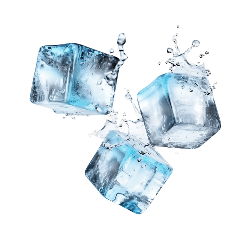 Arctic Airborne Ice Cube Silhouettes in Ascension png
