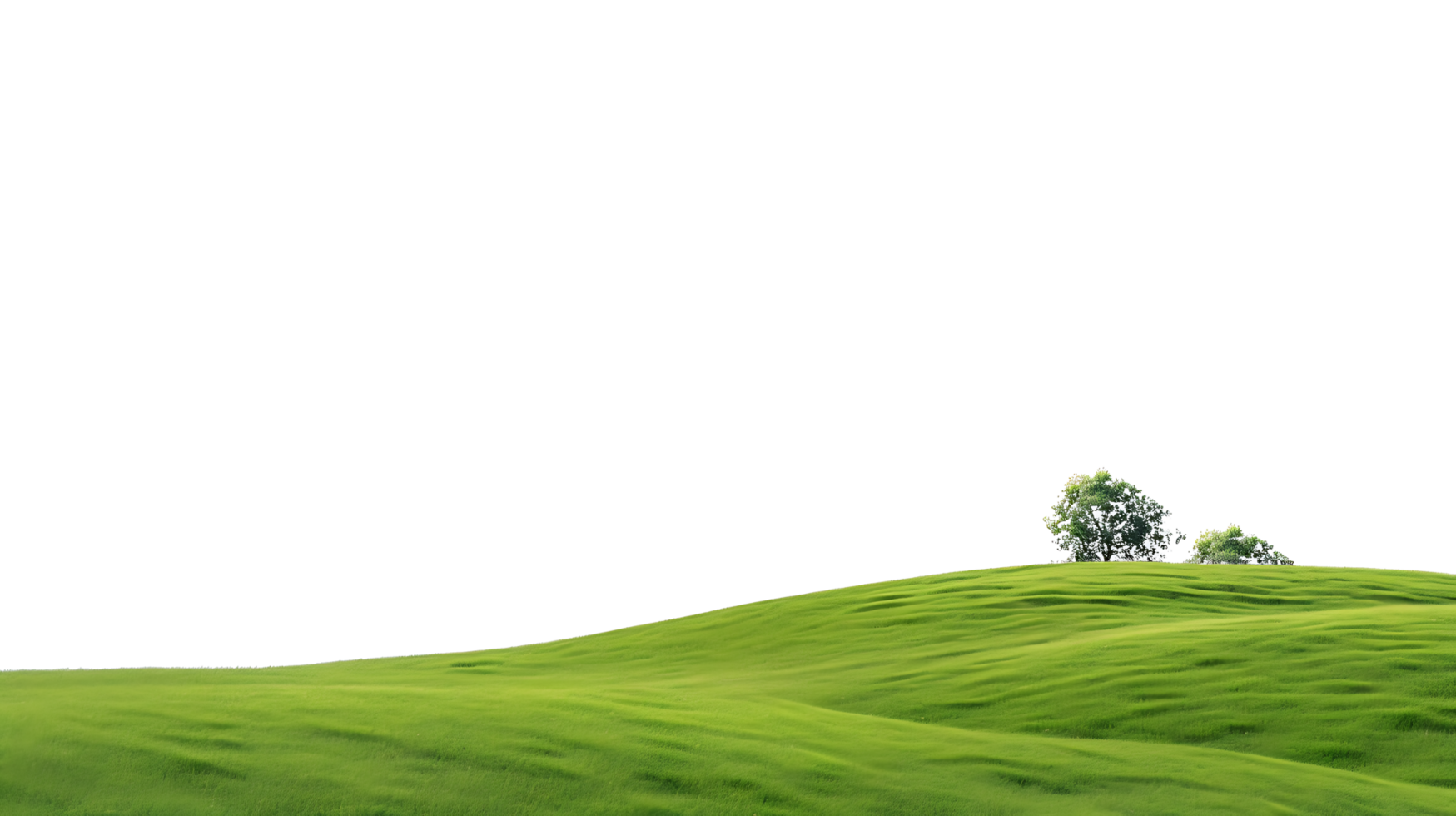 Tranquility Cutouts of Green Hills Landscape png