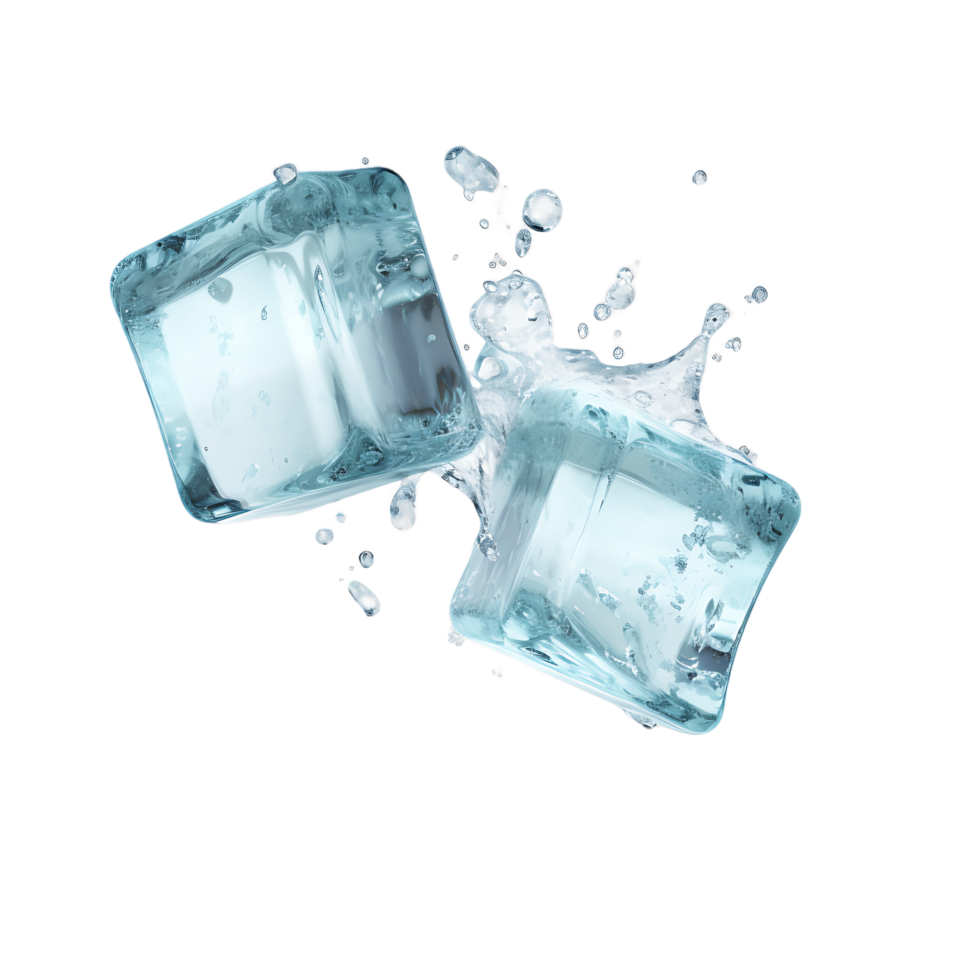 Crystal Currents Ice Cube Silhouettes Swooping png